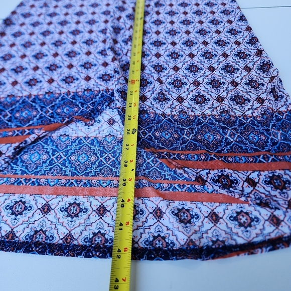 Exclusive One Geo Print Boho Kimono Duster Top Stretch Mesh Lightweight Sz M - Picture 12 of 13